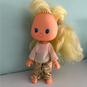 VINTAGE 1980’s 5” DOLL IN ORIGINAL OUTFIT